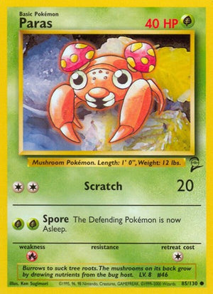 Pokemon TCG - Base Set 2 - Paras - 085/130