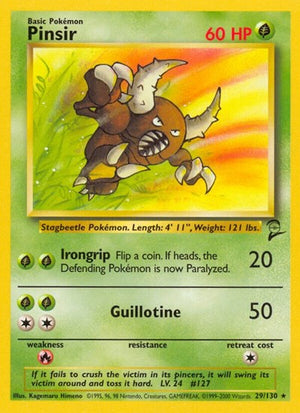 Pokemon TCG - Base Set 2 - Pinsir - 029/130