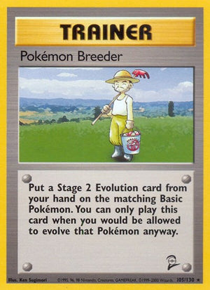 Pokemon TCG - Base Set 2 - Pokemon Breeder - 105/130
