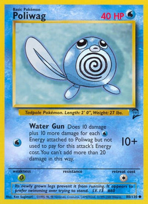 Pokemon TCG - Base Set 2 - Poliwag - 088/130