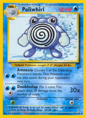 Pokemon TCG - Base Set 2 - Poliwhirl - 057/130