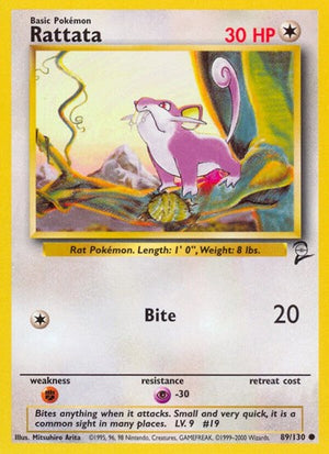 Pokemon TCG - Base Set 2 - Rattata - 089/130