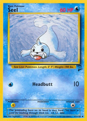 Pokemon TCG - Base Set 2 - Seel - 061/130