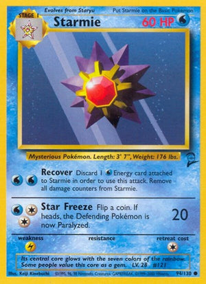 Pokemon TCG - Base Set 2 - Starmie - 094/130