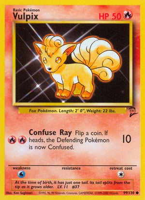 Pokemon TCG - Base Set 2 - Vulpix - 099/130