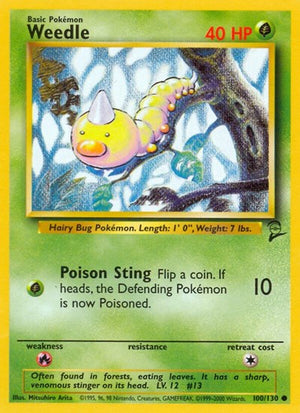 Pokemon TCG - Base Set 2 - Weedle - 100/130