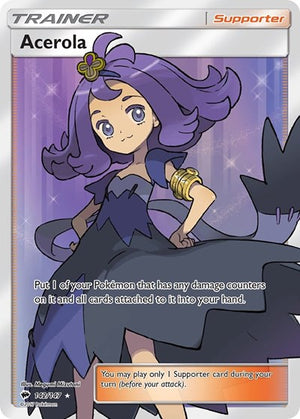 Pokemon TCG - SM - Burning Shadows - Acerola - 142/147 - Holofoil