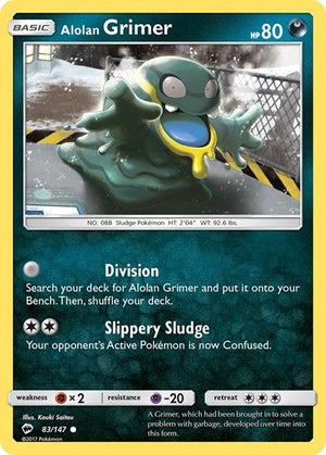 Pokemon TCG - SM - Burning Shadows - Alolan Grimer - 83/147