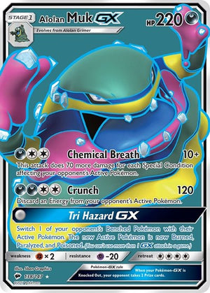 Pokemon TCG - SM - Burning Shadows - Alolan Muk GX - 138/147 - Holofoil