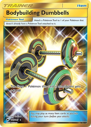 Pokemon TCG - SM - Burning Shadows - Bodybuilding Dumbbells - 161/147 - Holofoil