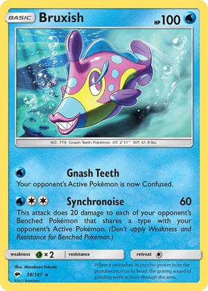 Pokemon TCG - SM - Burning Shadows - Bruxish - 38/147