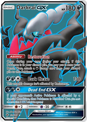 Pokemon TCG - SM - Burning Shadows - Darkrai GX - 139/147 - Holofoil