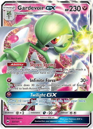 Pokemon TCG - SM - Burning Shadows - Gardevoir GX - 93/147 - Holofoil