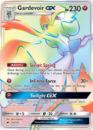 Pokemon TCG - SM - Burning Shadows - Gardevoir GX - 159/147 - Holofoil