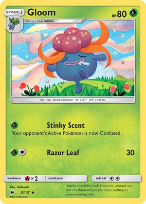Pokemon TCG - SM - Burning Shadows - Gloom - 5/147