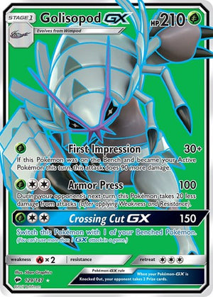 Pokemon TCG - SM - Burning Shadows - Golisopod GX - 129/147 - Holofoil
