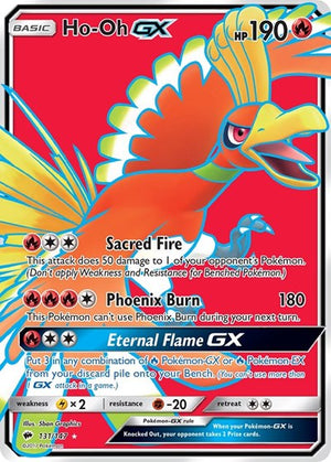 Pokemon TCG - SM - Burning Shadows - Ho-Oh GX - 131/147 - Holofoil