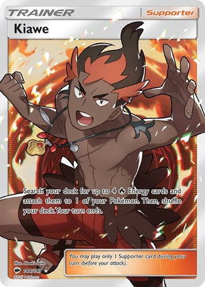 Pokemon TCG - SM - Burning Shadows - Kiawe - 144/147 - Holofoil