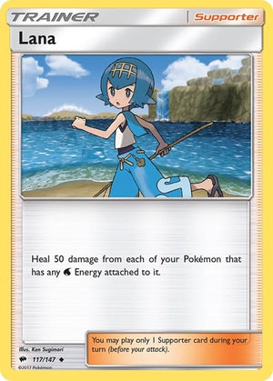 Pokemon TCG - SM - Burning Shadows - Lana - 117/147