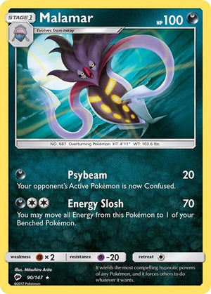 Pokemon TCG - SM - Burning Shadows - Malamar - 90/147
