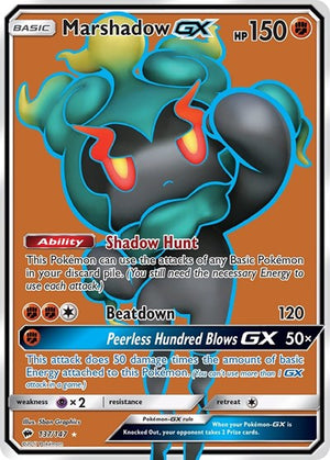 Pokemon TCG - SM - Burning Shadows - Marshadow GX - 137/147 - Holofoil