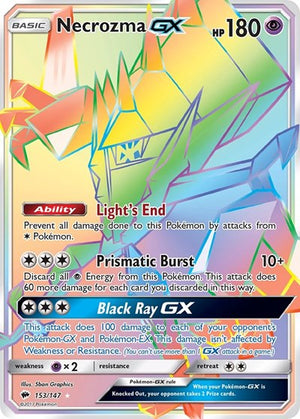 Pokemon TCG - SM - Burning Shadows - Necrozma GX - 153/147 - Holofoil
