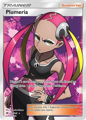 Pokemon TCG - SM - Burning Shadows - Plumeria - 145/147 - Holofoil