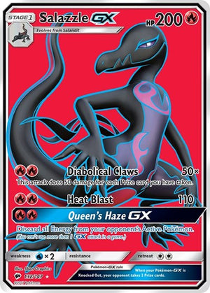 Pokemon TCG - SM - Burning Shadows - Salazzle GX - 132/147 - Holofoil