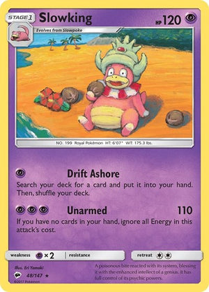 Pokemon TCG - SM - Burning Shadows - Slowking - 48/147