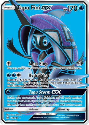 Pokemon TCG - SM - Burning Shadows - Tapu Fini GX - 133/147 - Holofoil