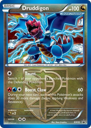 Pokemon TCG - Black & White Promos - Druddigon (Team Plasma) - BW80 - BW80 - Cosmo Holofoil