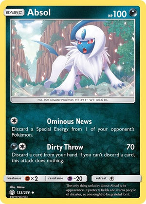 Pokemon TCG - SM - Cosmic Eclipse - Absol - 133/236