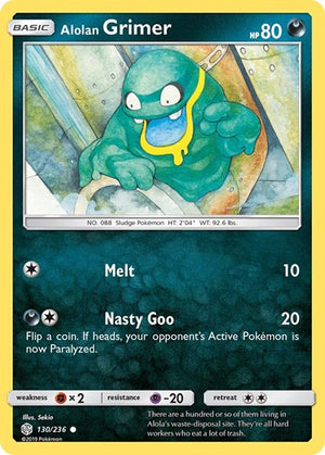 Pokemon TCG - SM - Cosmic Eclipse - Alolan Grimer - 130/236