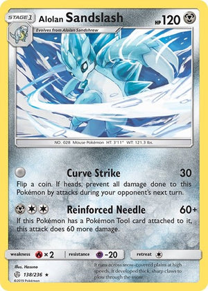 Pokemon TCG - SM - Cosmic Eclipse - Alolan Sandslash - 138/236