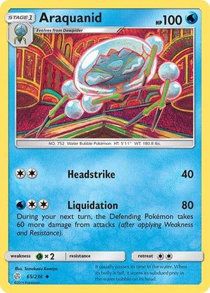 Pokemon TCG - SM - Cosmic Eclipse - Araquanid - 65/236