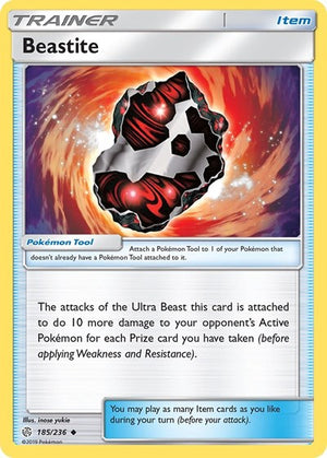Pokemon TCG - SM - Cosmic Eclipse - Beastite - 185/236 - Reverse Holofoil