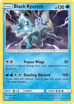 Pokemon TCG - SM - Cosmic Eclipse - Black Kyurem - 61/236 - Reverse Holofoil