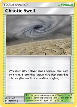 Pokemon TCG - SM - Cosmic Eclipse - Chaotic Swell - 187/236 - Reverse Holofoil