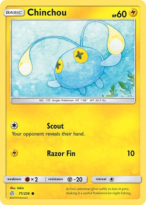 Pokemon TCG - SM - Cosmic Eclipse - Chinchou - 71/236
