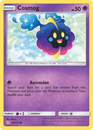 Pokemon TCG - SM - Cosmic Eclipse - Cosmog - 99/236 - Cosmo Holofoil