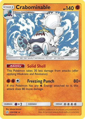 Pokemon TCG - SM - Cosmic Eclipse - Crabominable - 122/236