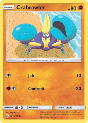 Pokemon TCG - SM - Cosmic Eclipse - Crabrawler - 121/236