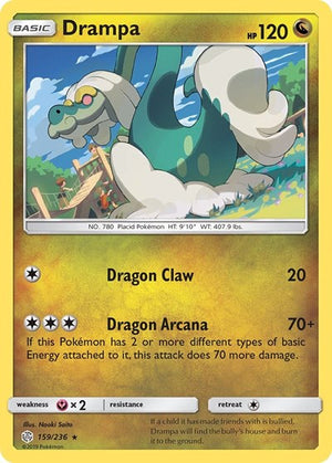 Pokemon TCG - SM - Cosmic Eclipse - Drampa - 159/236 - Reverse Holofoil