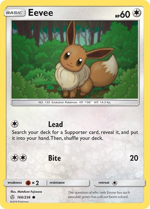 Pokemon TCG - SM - Cosmic Eclipse - Eevee - 166/236