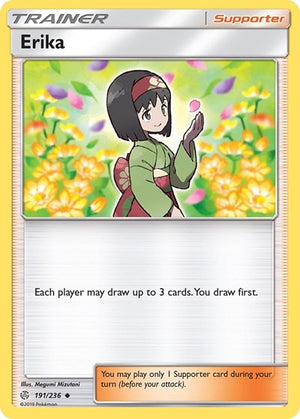 Pokemon TCG - SM - Cosmic Eclipse - Erika - 191/236