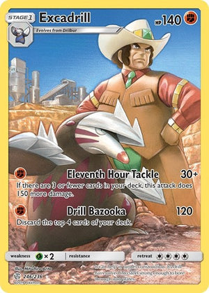 Pokemon TCG - SM - Cosmic Eclipse - Excadrill - 246/236 - Holofoil