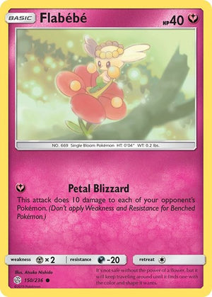 Pokemon TCG - SM - Cosmic Eclipse - Flabebe - 150/236 - Reverse Holofoil