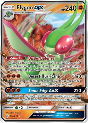 Pokemon TCG - SM - Cosmic Eclipse - Flygon GX - 110/236 - Holofoil
