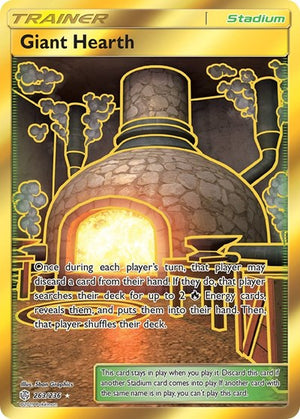 Pokemon TCG - SM - Cosmic Eclipse - Giant Hearth - 263/236 - Holofoil