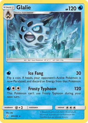 Pokemon TCG - SM - Cosmic Eclipse - Glalie - 48/236